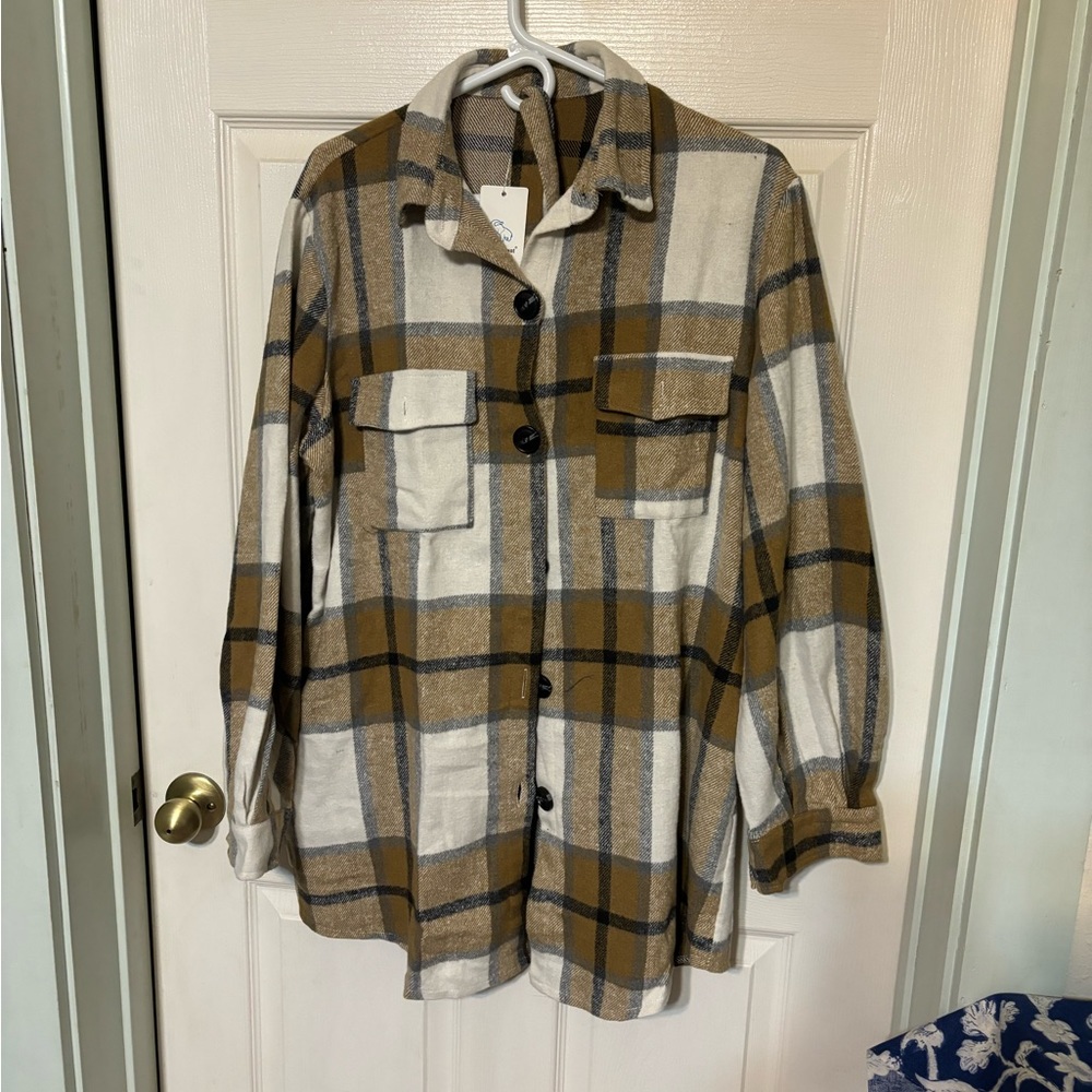 Shacket tie waist size new